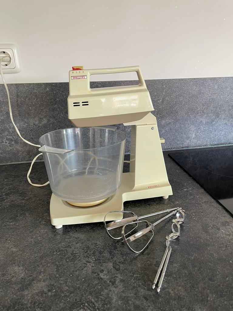 Keukenmixer philips vintage, Witgoed en Apparatuur, Keukenmixers, Ophalen, Gebruikt, 3 snelheden of meer