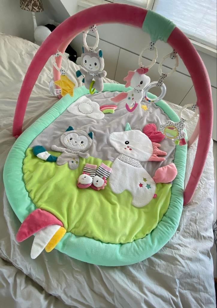 Fehn Baby Gym Speelkleed met 5 speeltjes, Ophalen of Verzenden, Gebruikt
