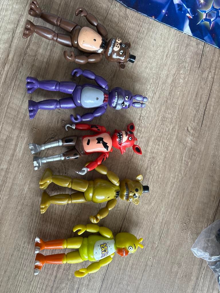 Five Nights at Freddy's actiefiguren set, Ophalen of Verzenden, Gebruikt