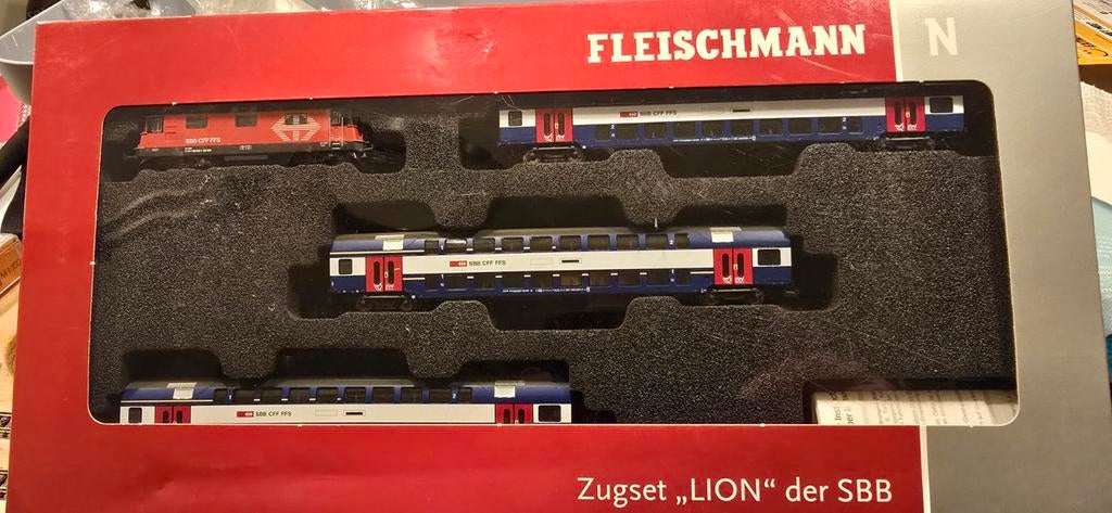 Fleischmann piccolo 734006 SBB Lion set Topstaat ovp., Hobby en Vrije tijd, Gelijkstroom, Fleischmann, Wagon, Ophalen of Verzenden