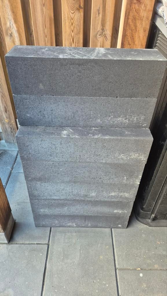 Beton zwart stapelblokken, Tuin en Terras, Ophalen, Nieuw, Overige materialen