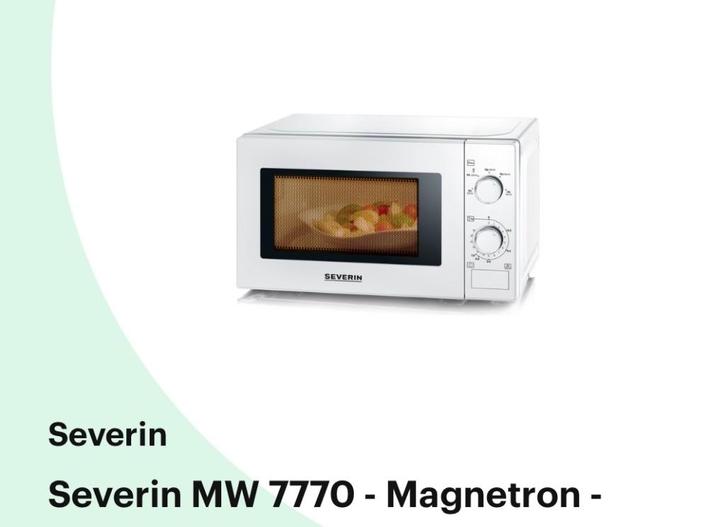 magnetron van Severin 700W, Auto-onderdelen, Vrachtwagen-onderdelen, Overige merken, Interieur en Bekleding, Nieuw, Ophalen