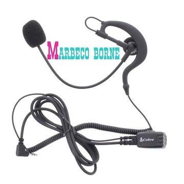 Headset, Oortje voor portofoons, Handsfree, Microfoonboom, 5 tot 15 km, Nieuw, Cobra, Info@marbeco.nl