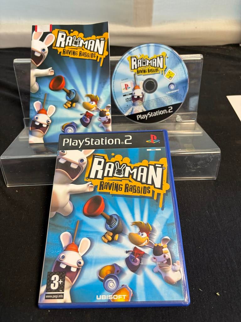 Rayman Raving Rabbids PlayStation 2, Spelcomputers en Games, Games | Sony PlayStation 2, Avontuur en Actie, Gebruikt, 1 speler