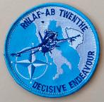 patch KLu-uitzending Twenthe, Verzamelen, Ophalen of Verzenden, Luchtmacht, Nederland, Embleem of Badge