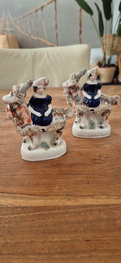 Pair of Staffordshire Figures - Prince of Wales, Antiek en Kunst, Ophalen of Verzenden