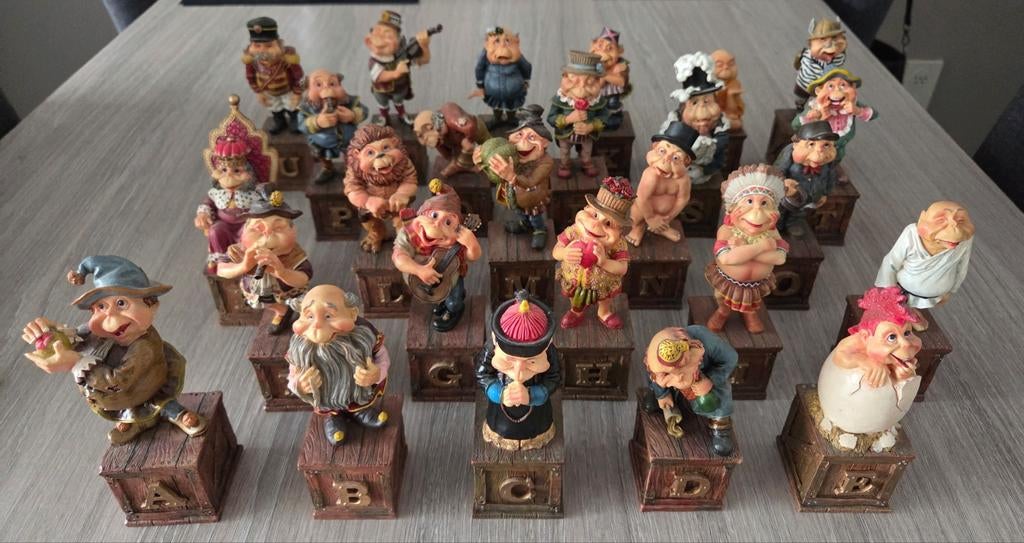 Complete serie Efteling Volk van Laaf alfabet incl. paspoort, Ophalen of Verzenden
