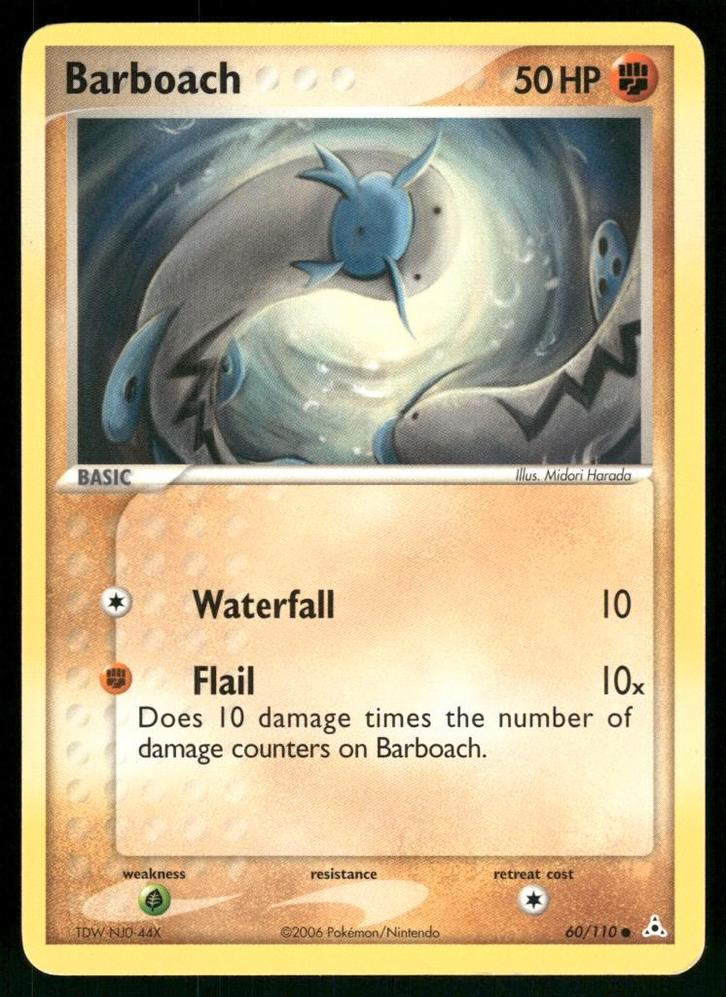 Barboach 60/110 - Holon Phantoms, Hobby en Vrije tijd, Verzamelkaartspellen | Pokémon, Gebruikt, Verzenden
