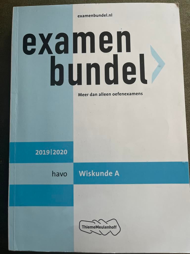 Examenbundel havo Wiskunde A 2019/2020, Ophalen, Gelezen, HAVO, Wiskunde A
