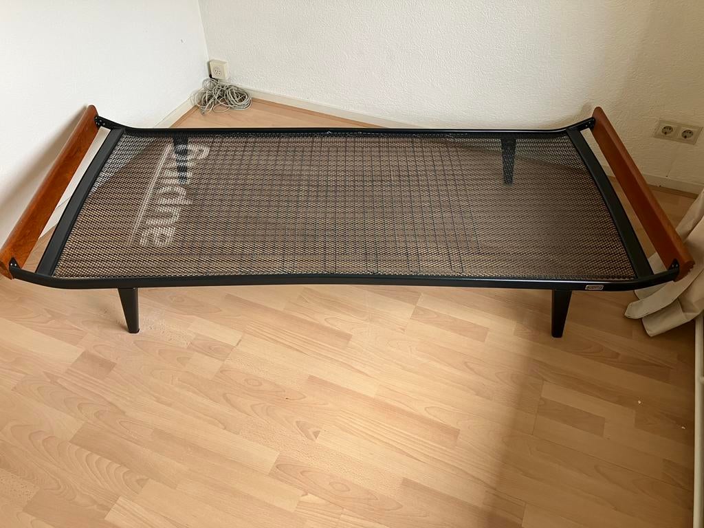 Vintage Auping Cleopatra bed, Ophalen, Gebruikt, Eenpersoons