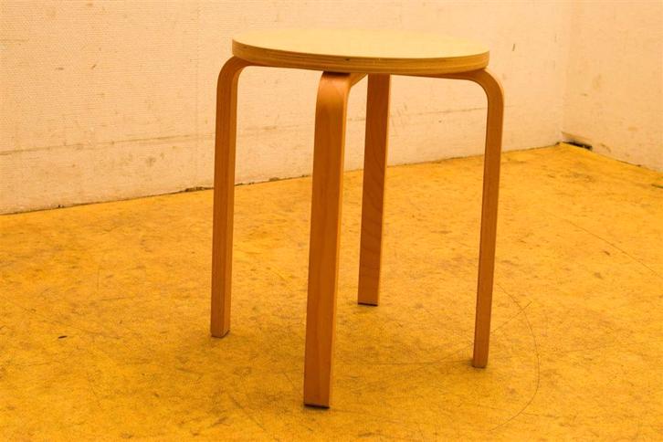 Houten kruk 50467, Huis en Inrichting, Krukjes, Gebruikt, Hout, Ophalen of Verzenden