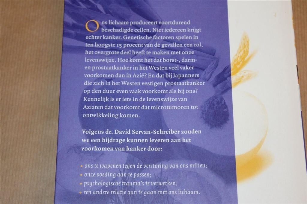Antikanker [Servan-Schreiber] — Inclusief Extra Bijlage, Boeken, Ophalen of Verzenden, Gelezen, Overige onderwerpen, Achtergrond en Informatie