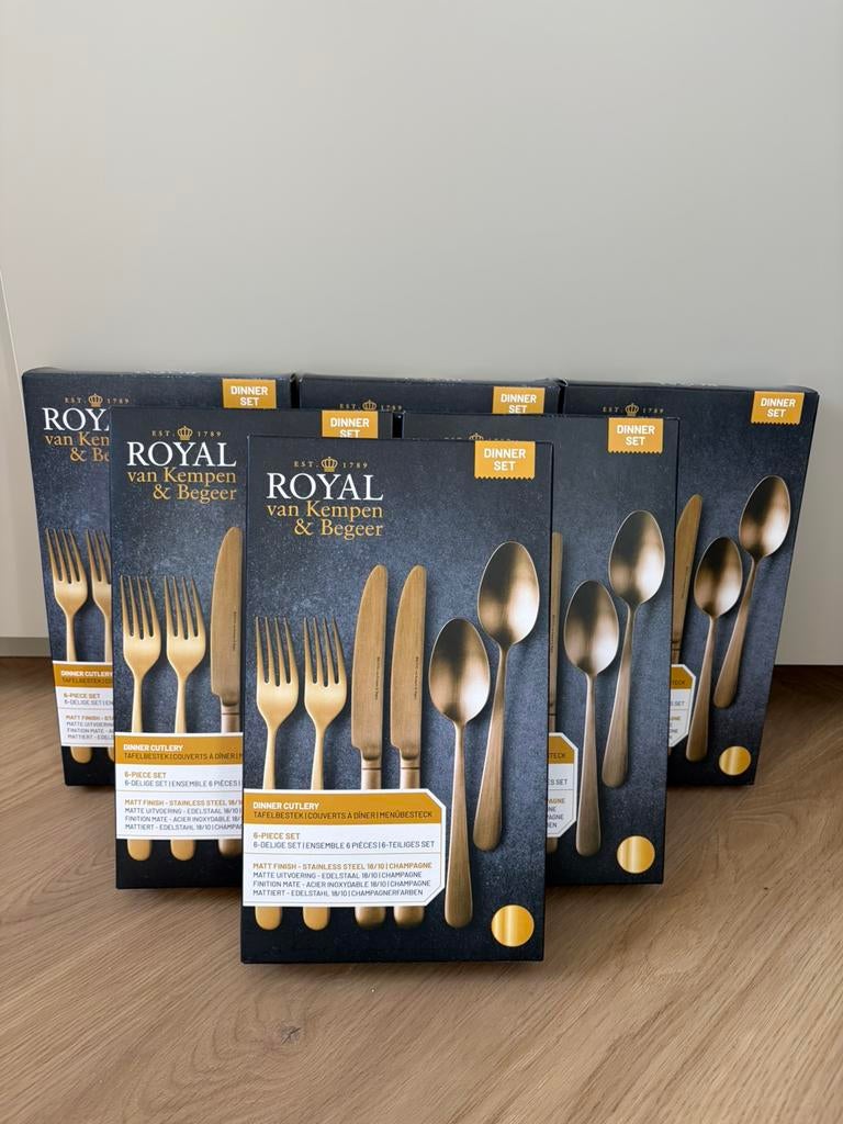 ROYAL van Kempen en begeer diner set, Ophalen, Nieuw, Rvs of Chroom, Bestekset