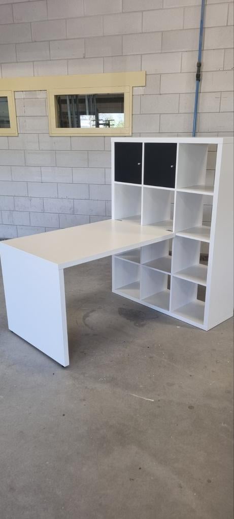 Ikea kallax 12 vaks kast met bureau / thuiswerkmeubel, Ophalen, Zo goed als nieuw