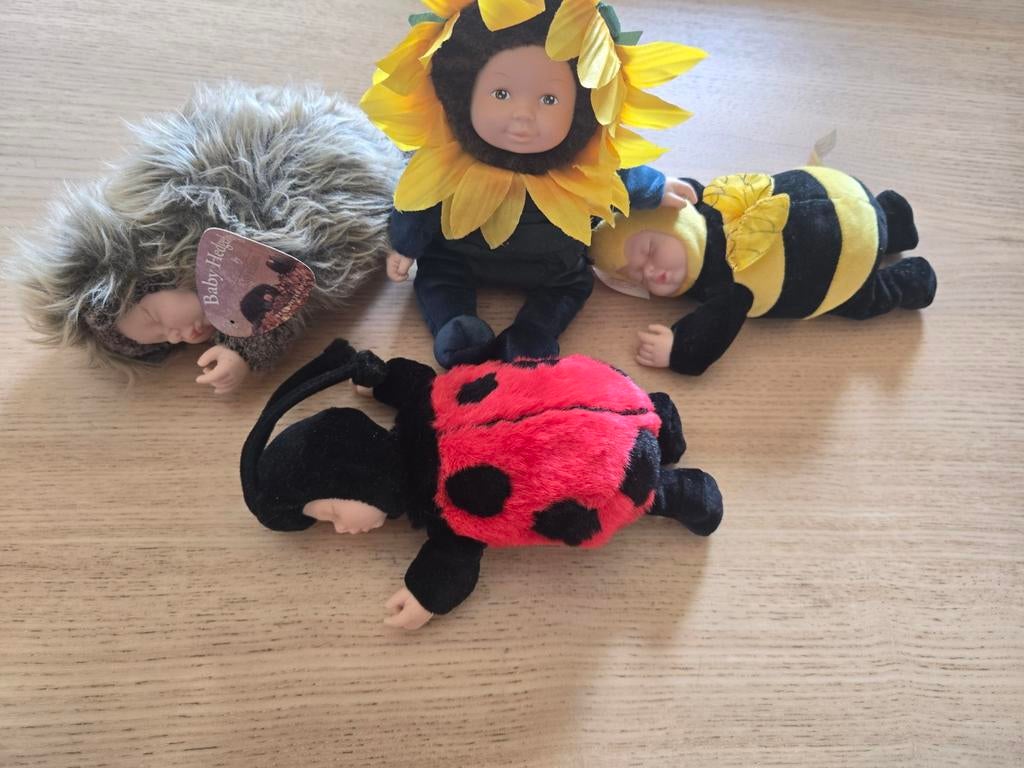 4 Baby Hedgehogs poppen, Ophalen of Verzenden