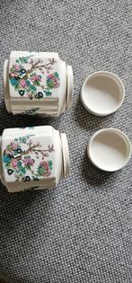 2 theepotjes  gemaakt door Sadler voor Douwe Egberts, Ophalen