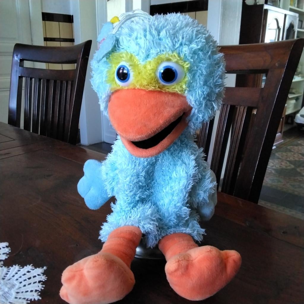 Sesamstraat handpop pino, Kinderen en Baby's, Ophalen of Verzenden, Overige typen