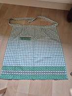 Unieke handgeborduurde vintage schort - 62x60cm, Ophalen of Verzenden, Nieuw, Groen, Schort