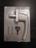 Raam hendel met sluiting en sleutel nieuw, Ophalen of Verzenden, Nieuw, Rvs, Slot