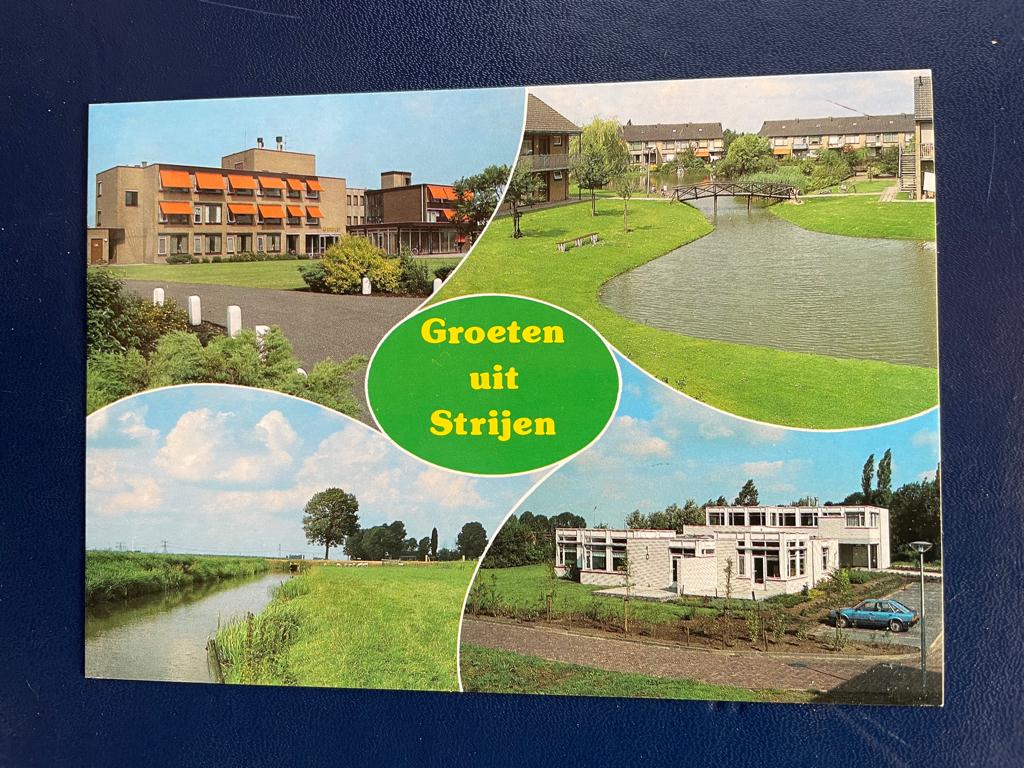 ansichtkaart / kaart van Groeten uit Strijen, vierluik., Verzenden, 1980 tot heden, Zuid-Holland