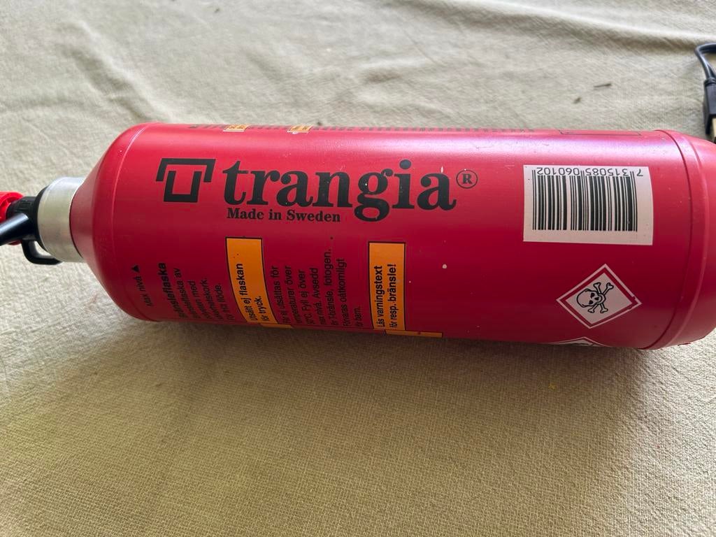 Trangia Brandstoffles 1000 ml - Made in Sweden, Caravans en Kamperen, Kampeeraccessoires, Ophalen of Verzenden, Gebruikt