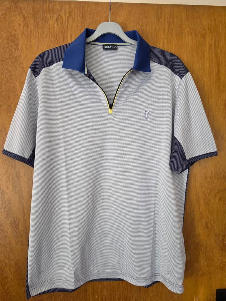 Golfino Meerkleurig Golf Poloshirt Korte Mouw Maat L Unisex, Ophalen of Verzenden, Zo goed als nieuw