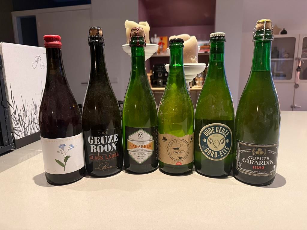 6x Geuze 2019-2021, Ophalen, Zo goed als nieuw, Flesje(s), Overige merken