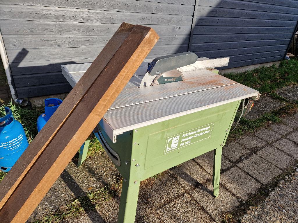 PRECISIE zaagtafel Elektra Beckum sterkste op 230 V 3100W, Ophalen, Elektra Beckum / Metabo, Gebruikt, Cirkelzaag