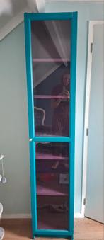 Ikea method, vitrinekast met glazen deur - Turquoise/Paars, Ophalen, Minder dan 50 cm, Modern, Eclectisch, Minder dan 25 cm