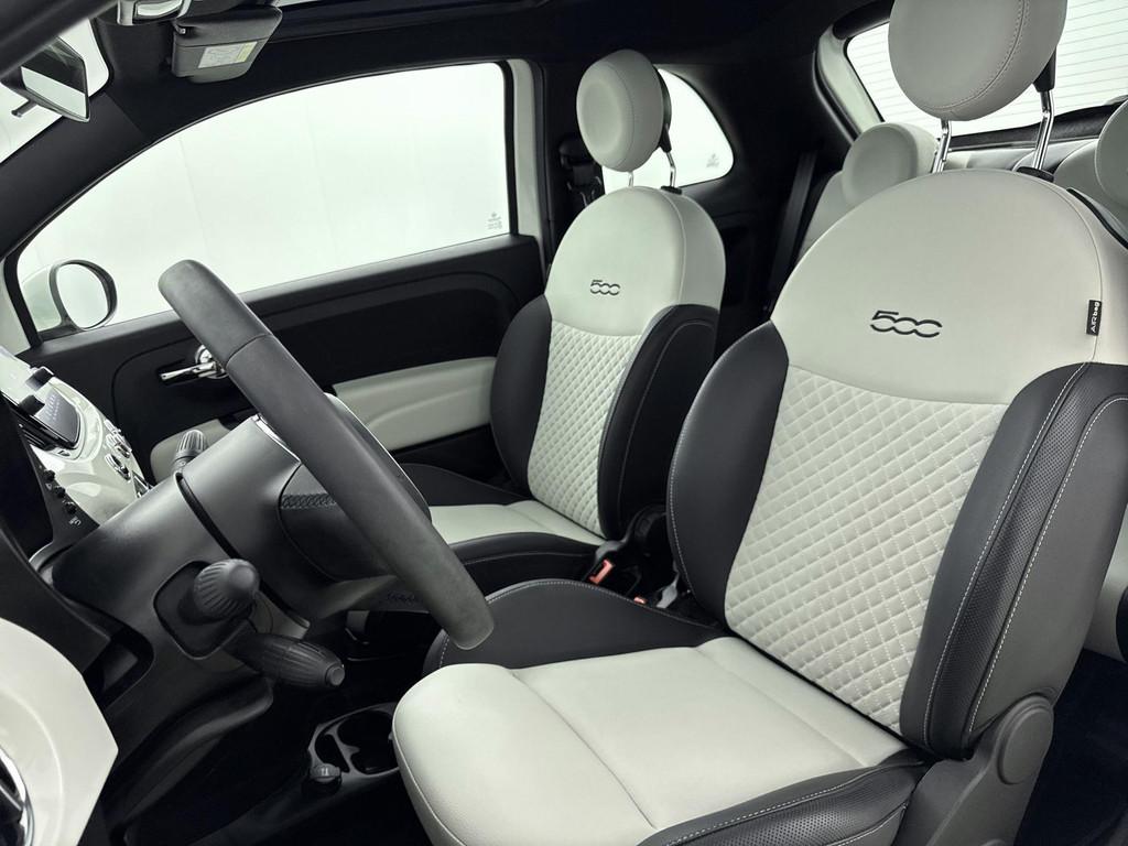 Fiat 500 1.0 Hybrid Dolcevita 70PK | Panoramadak | Climate C, Auto's, Fiat, Stof, Euro 6, 4 stoelen, Wit