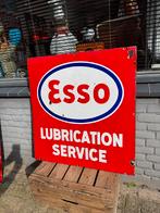 Vintage Esso Service Emaille ReclameBord, Ophalen