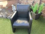 Aangeboden, Huis en Inrichting, Stoelen, Ophalen, Gebruikt, Zwart, Leer