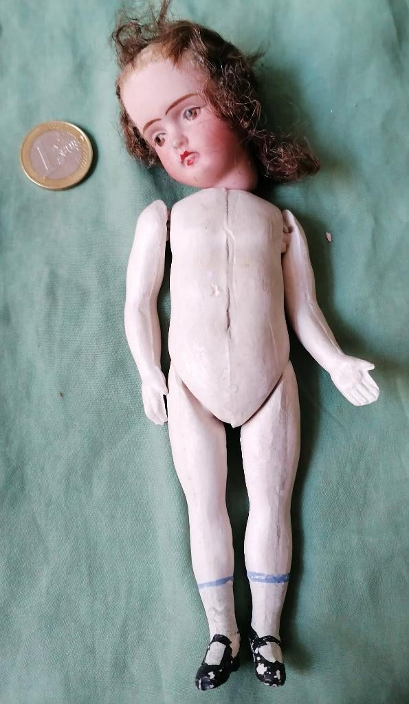 Antiek poppetje porseleinen hoofd, Antiek en Kunst, Antiek | Speelgoed, Ophalen of Verzenden