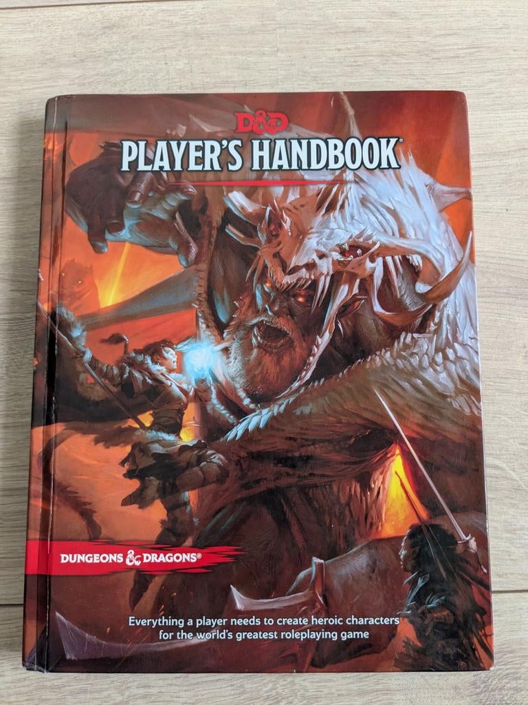 D&D Player Handbook 5e, Ophalen of Verzenden, Overige soorten, Boek of Catalogus