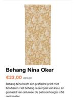 GEZOCHT - Geel behang Kwantum Nina Oker, Verzenden, Minder dan 10 m², Geel