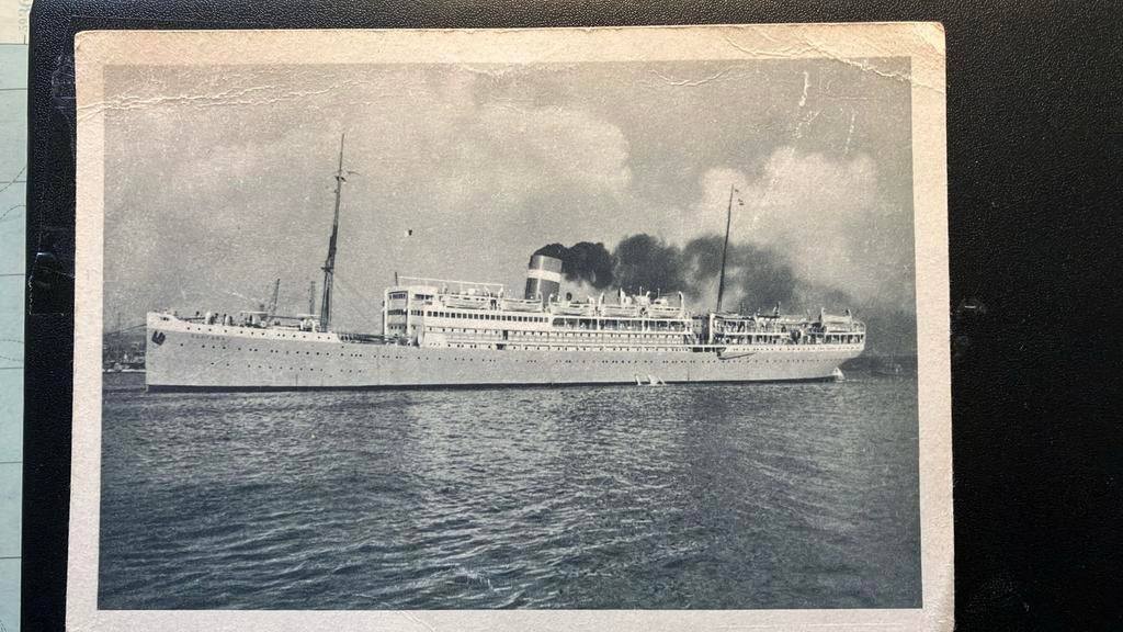 ex INSULINDE 1915 Rotterdamsche Lloyd als BANFORA, Verzamelen, Ophalen of Verzenden, Zo goed als nieuw, Kaart, Foto of Prent