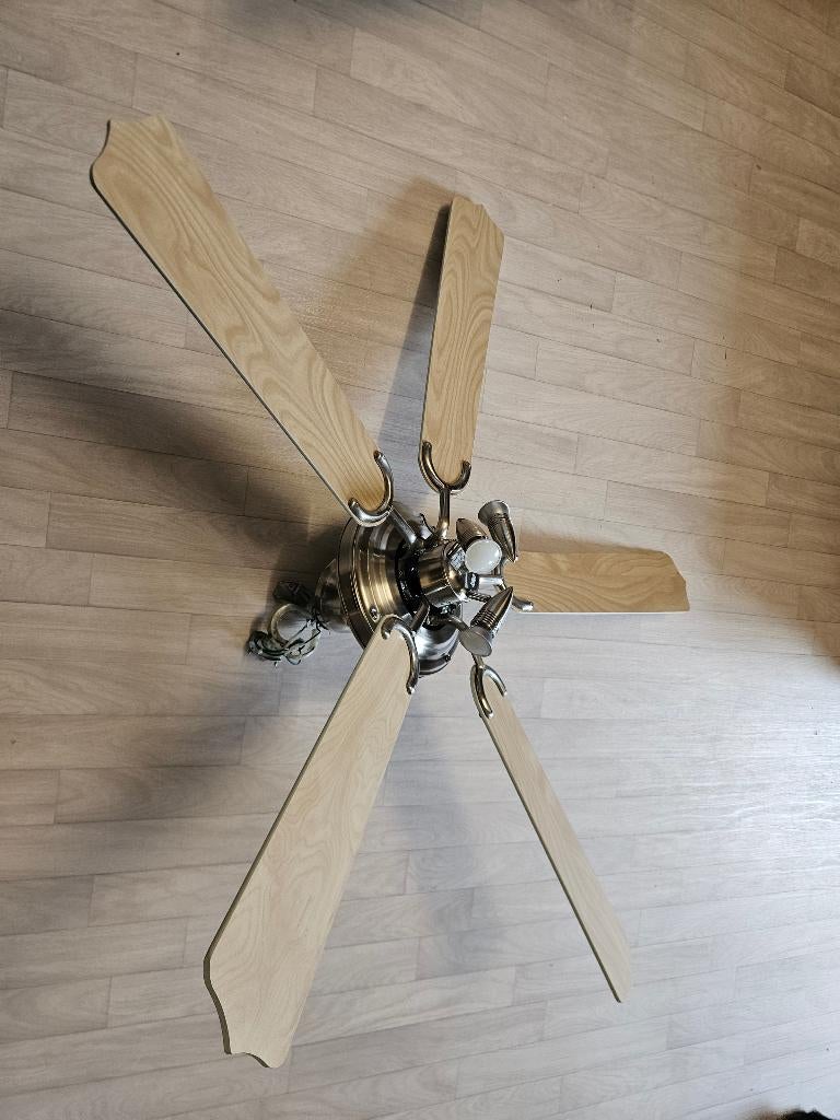 Plafondventilator met lampen, Ophalen, Gebruikt, Plafondventilator