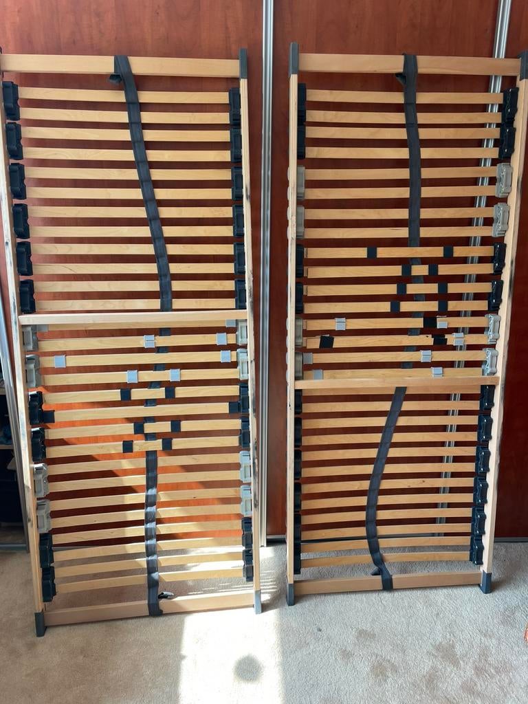 Gratis lattenbodems 200x80, Gebruikt, Eenpersoons, Ophalen of Verzenden, 80 cm