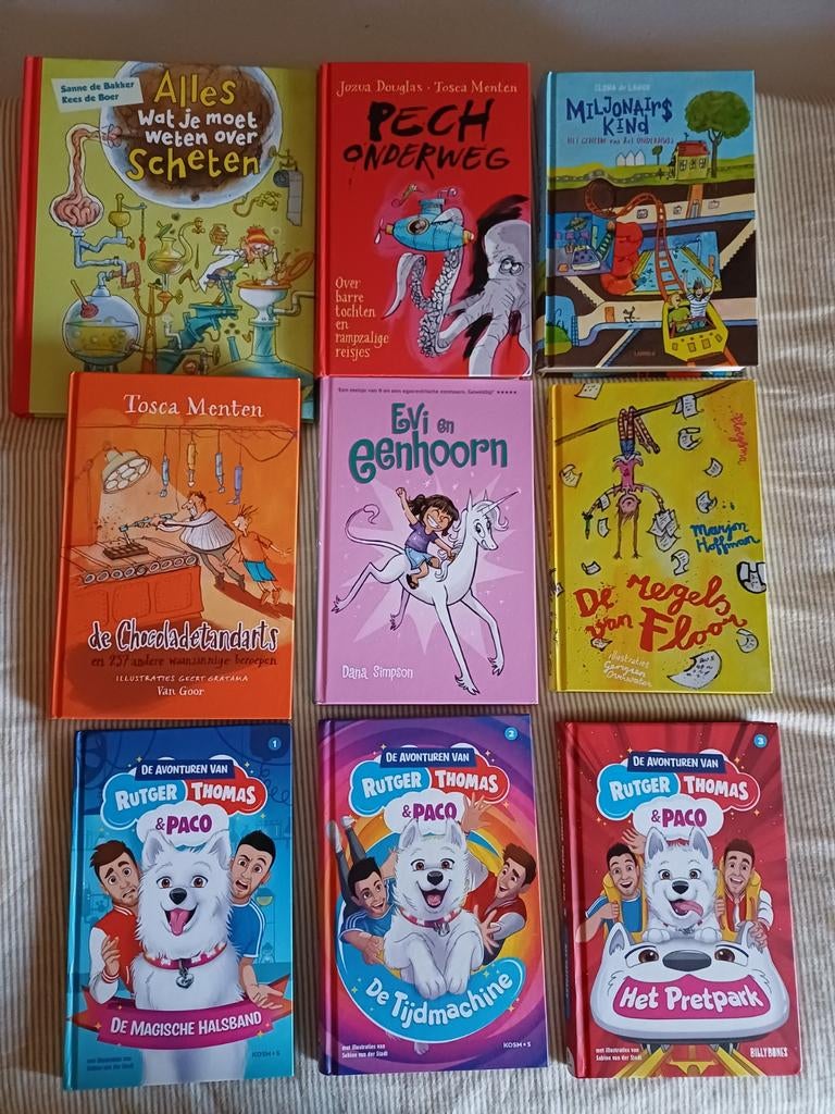 Negen kinderboeken, Boeken, Ophalen of Verzenden, Zo goed als nieuw, Fictie algemeen