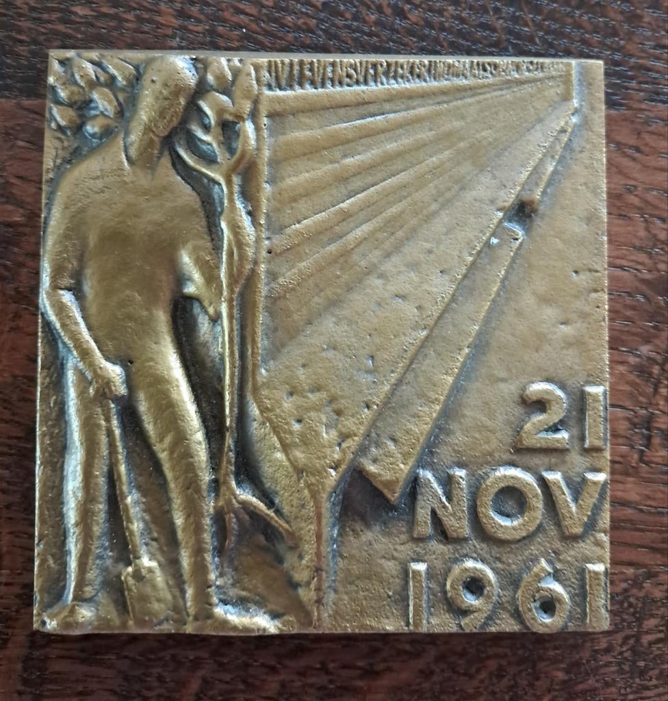 Brons plaquette, Ophalen, Brons