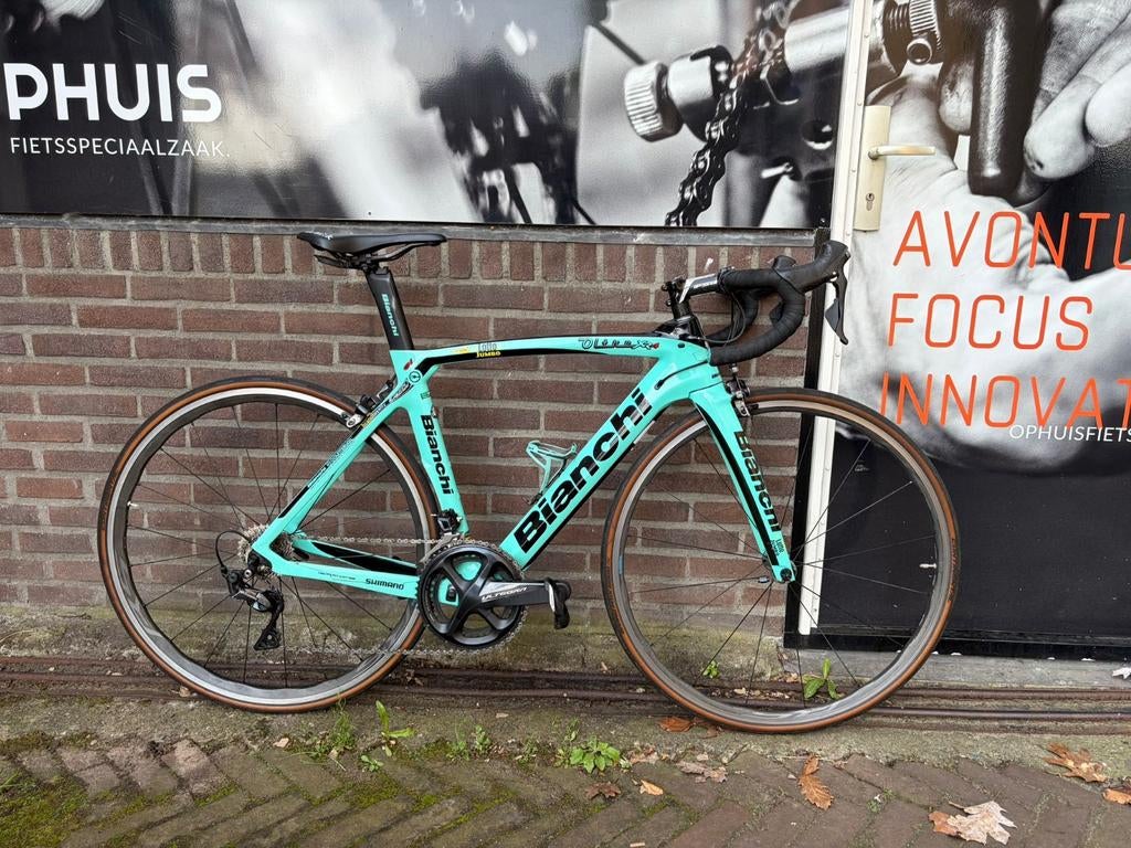 Verkocht Bianchi Oltre XR4, Lotto Jumbo , fiets Joy beune, Ophalen, Carbon, Meer dan 20 versnellingen, Overige merken