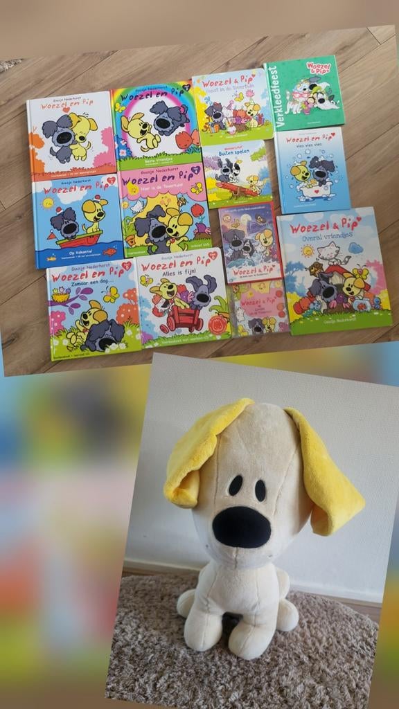 Woezel & Pip (incl cd's en dvd) + Pip knuffel van 50cm, Ophalen of Verzenden, Gebruikt, Overige typen