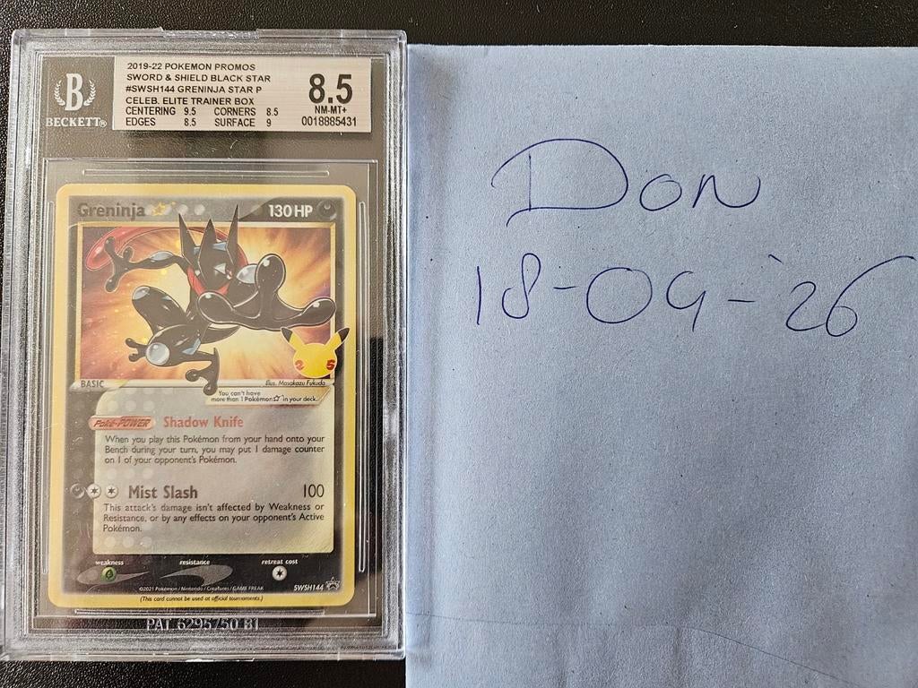 Greninja Gold Star BGS 8.5 Pokémon Kaart, Hobby en Vrije tijd, Verzamelkaartspellen | Pokémon, Ophalen of Verzenden, Zo goed als nieuw