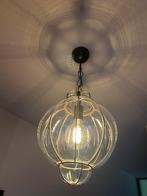 Venetiaanse hanglamp H40 cm - Glazen designlamp, Ophalen, Zo goed als nieuw, Glas, Minder dan 50 cm