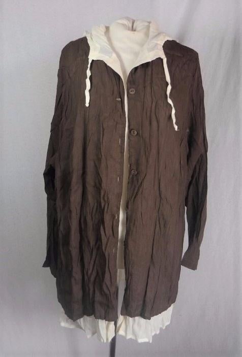 Leuk bruin crèmekleurig vest.Capuchon.Mt 50.Merk Promiss, Kleding | Dames, Grote Maten, Bruin, ., Trui of Vest, Ophalen of Verzenden