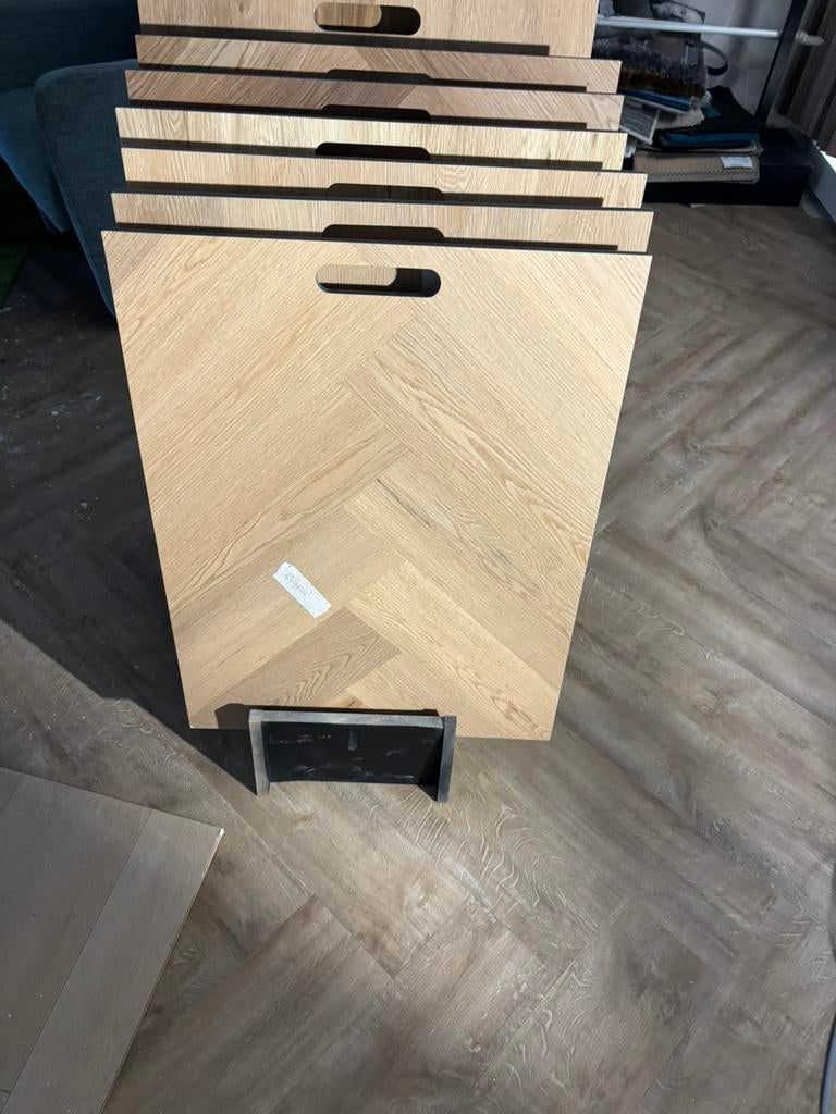 Restpartij Visgraat plak pvc vloeren voor spotprijzen!, Ophalen of Verzenden