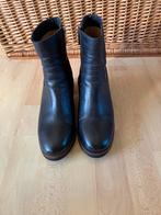 Shabbies Amsterdam zwarte leren enkellaarsjes mt 40 zgan, Zwart, Lage of Enkellaarzen, Ophalen of Verzenden, Zo goed als nieuw
