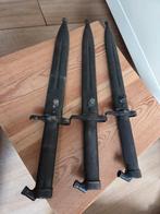 3x Zweedse bajonet m/1896 Mauser met schede, Verzamelen, Ophalen of Verzenden, Overige soorten, Overige gebieden, Mes of Dolk