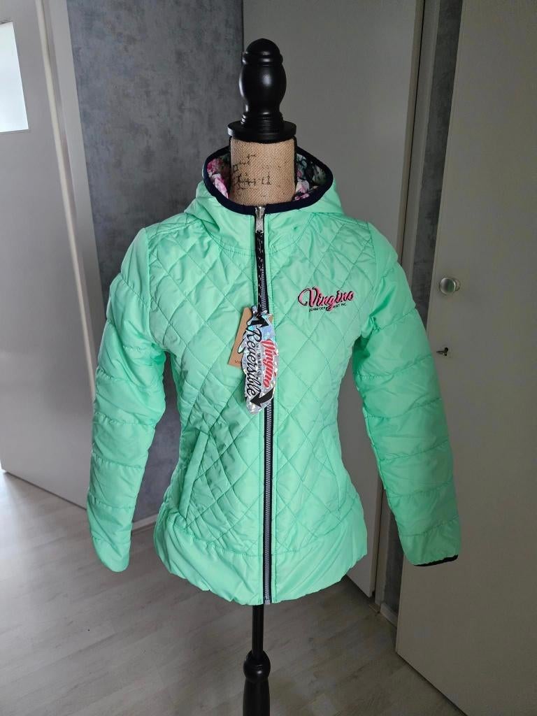 groene jas maat 164   -k5, Ophalen of Verzenden, Nieuw, Meisje, Jas