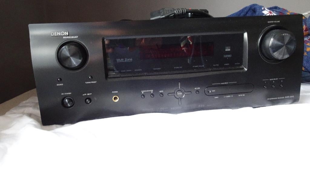 Denon avr-1910 receiver 7.1, Audio, Tv en Foto, Versterkers en Receivers, Gebruikt, 7.1, 120 watt of meer, Denon, Ophalen of Verzenden